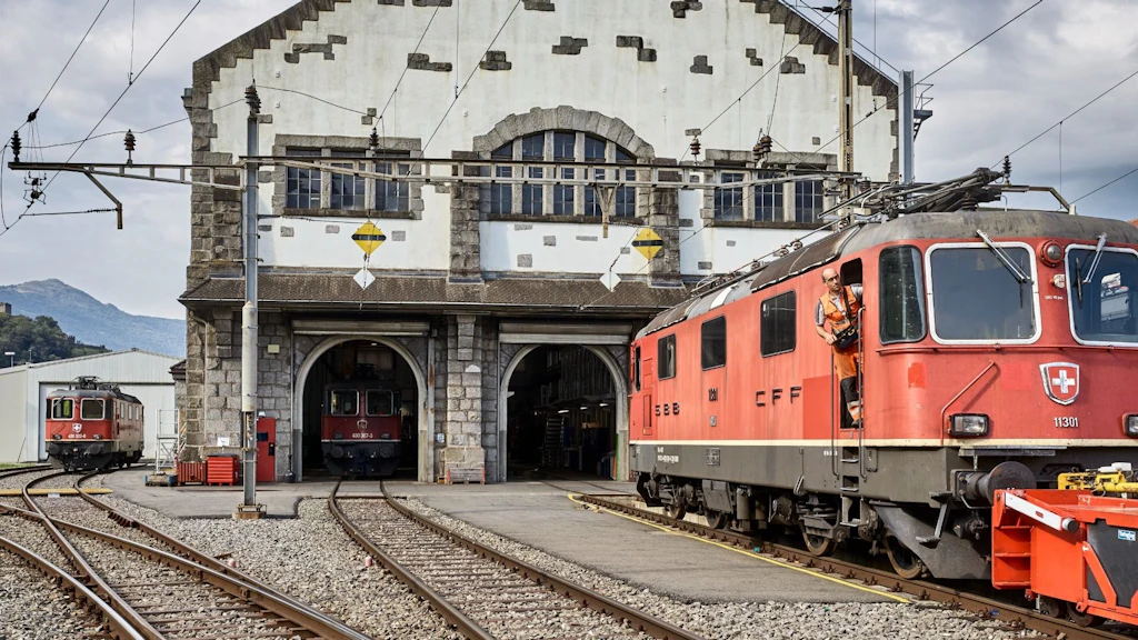 Das Bild zeigt die Werkstätten der SBB in Bellinzona (TI).
