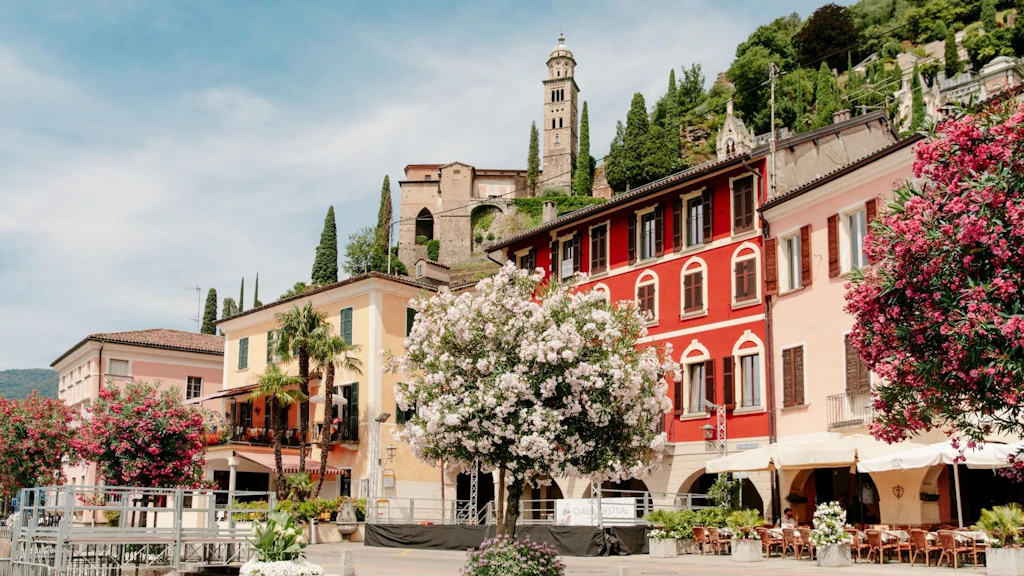 Un site construit d’importance nationale: Morcote dans le canton de Tessin.